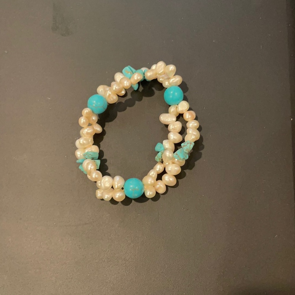 Blue Howlite Stone bracelet